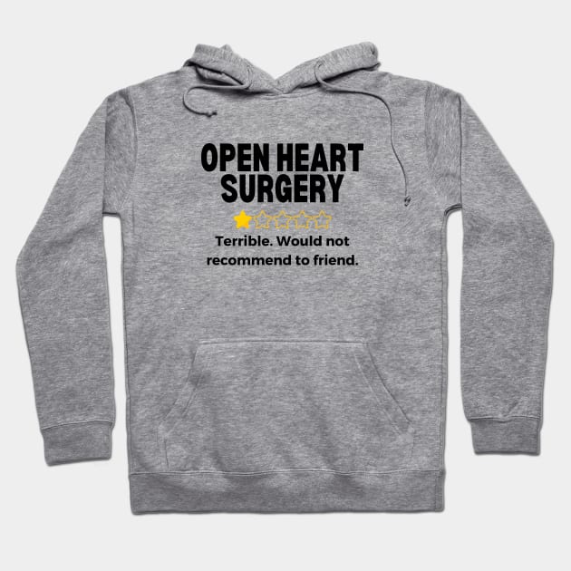 Open Heart Surgery Recovery Gift Hoodie by Haperus Apparel